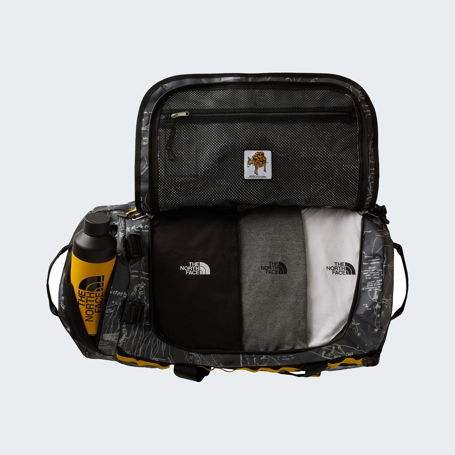 Anthracite Grey Conrad Topos Print/Summit Gold
