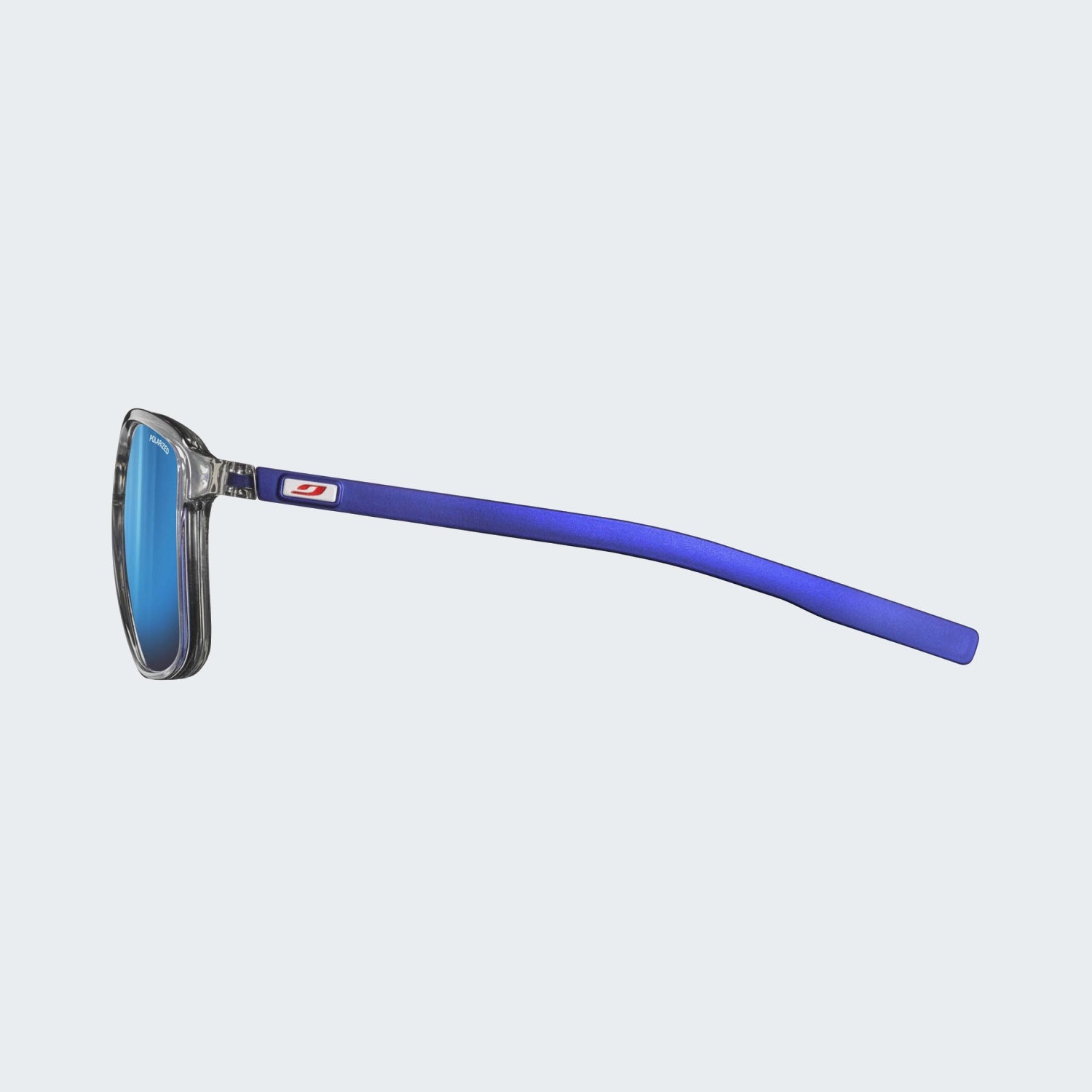 Grey Translucent / Blue Metal