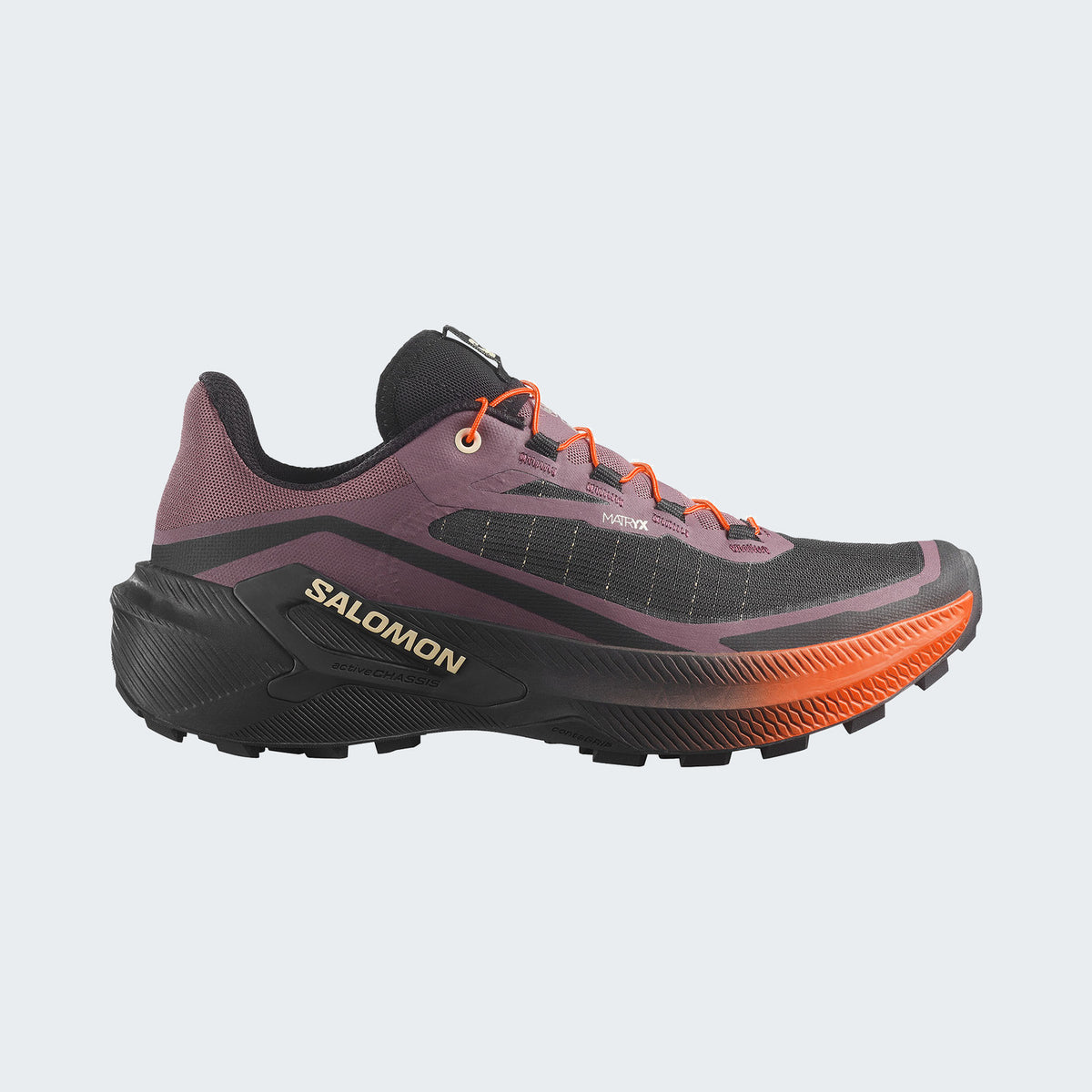 Huckleberry/Black/Red Orange