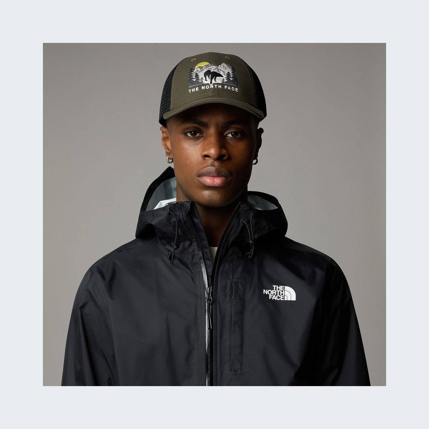 New Taupe Green/Bear Graphic