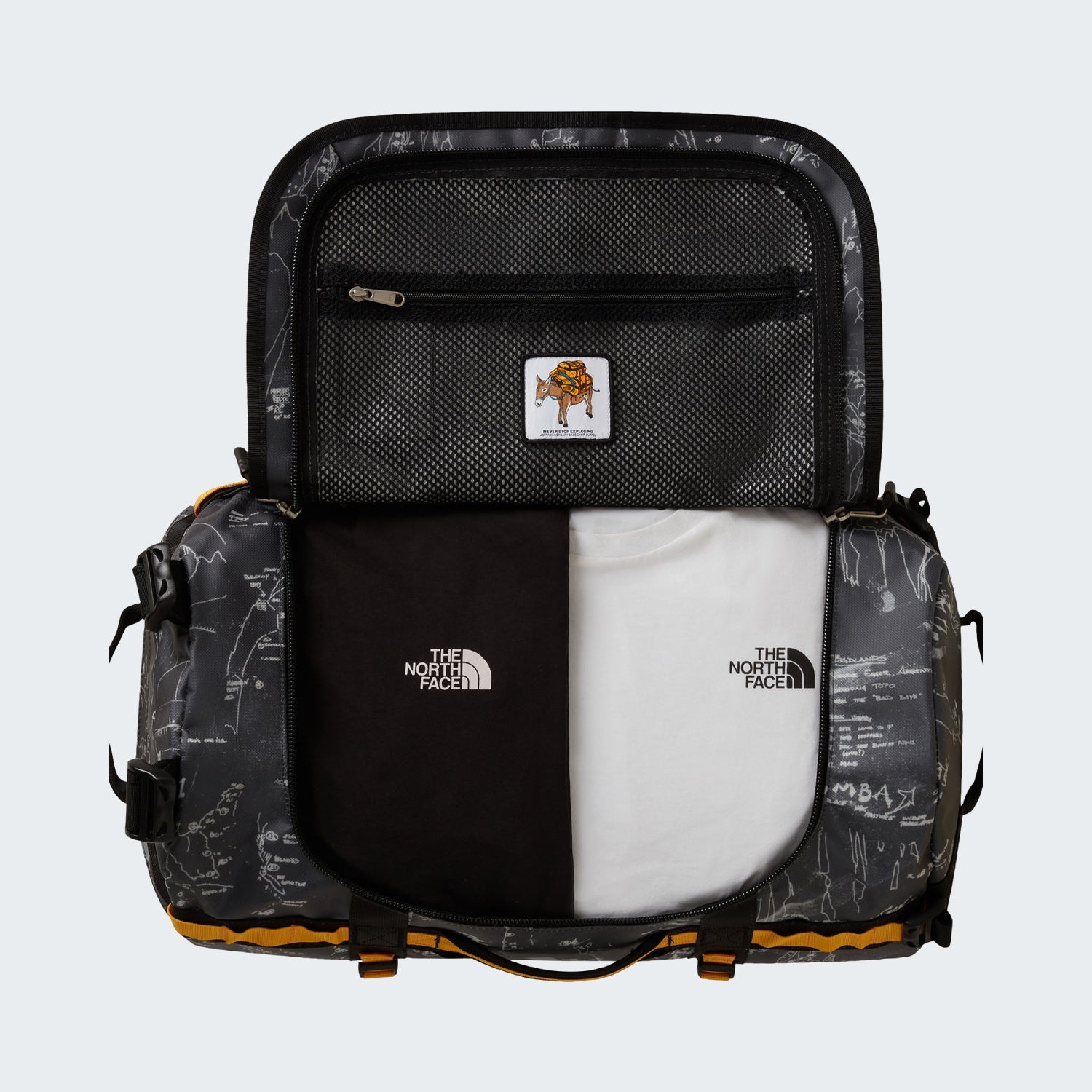 Anthracite Grey Conrad Topos Print/Summit Gold