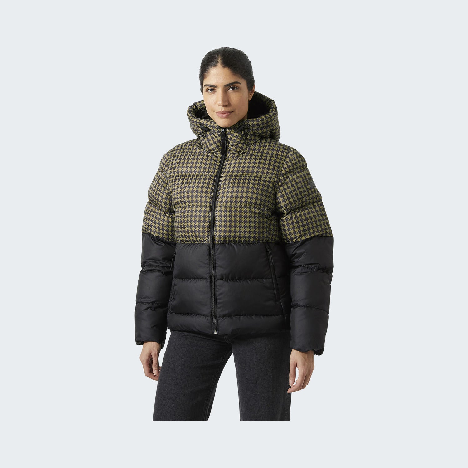 718 - Sepia Houndstooth Aop