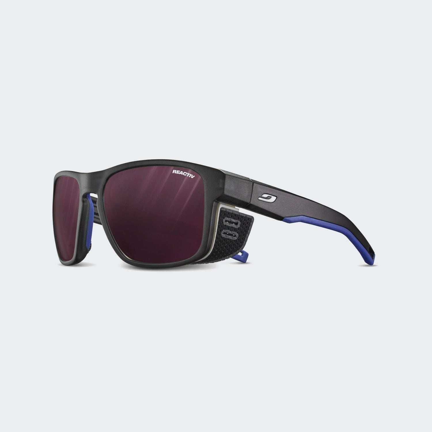 Black Translucent / Blue / White