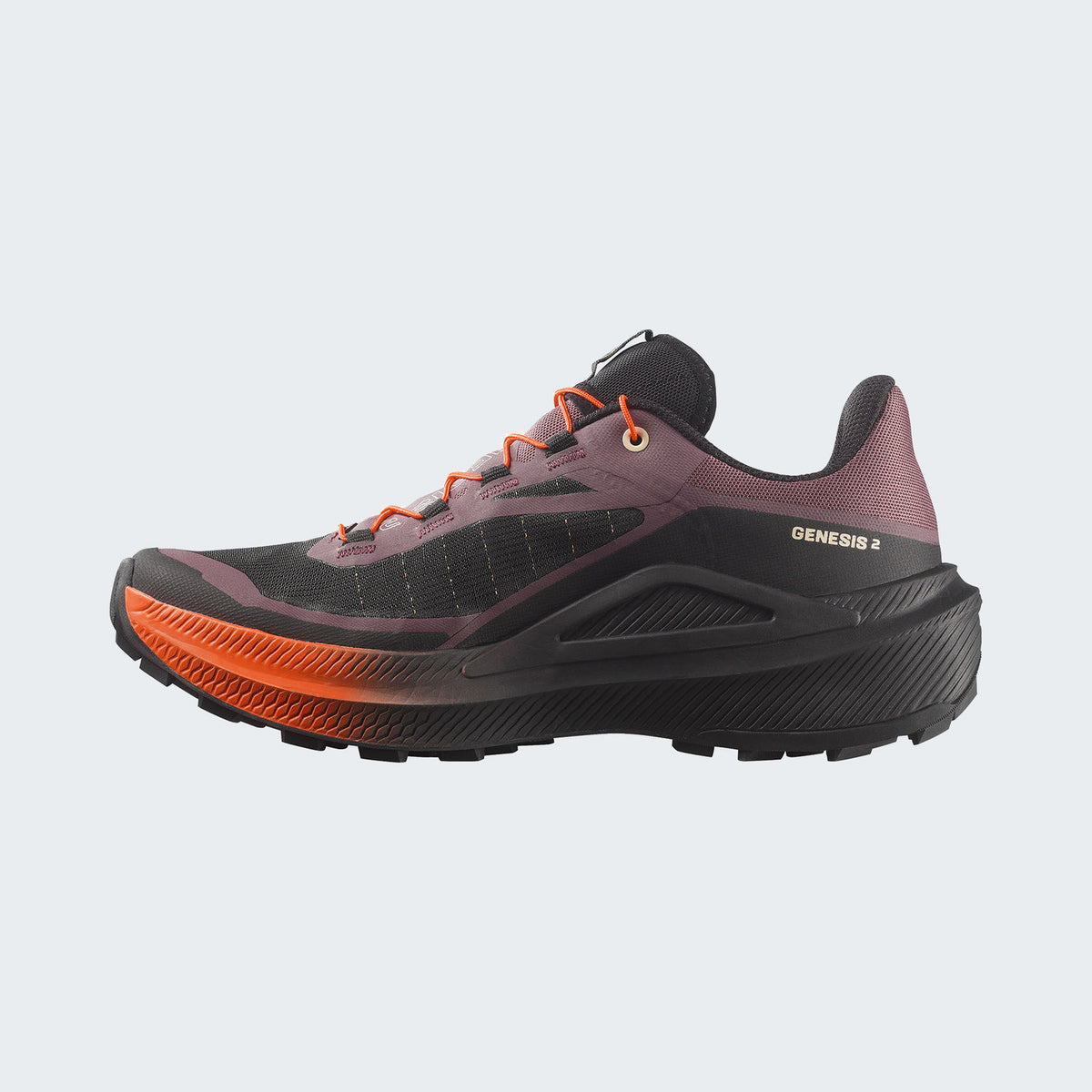 Huckleberry/Black/Red Orange