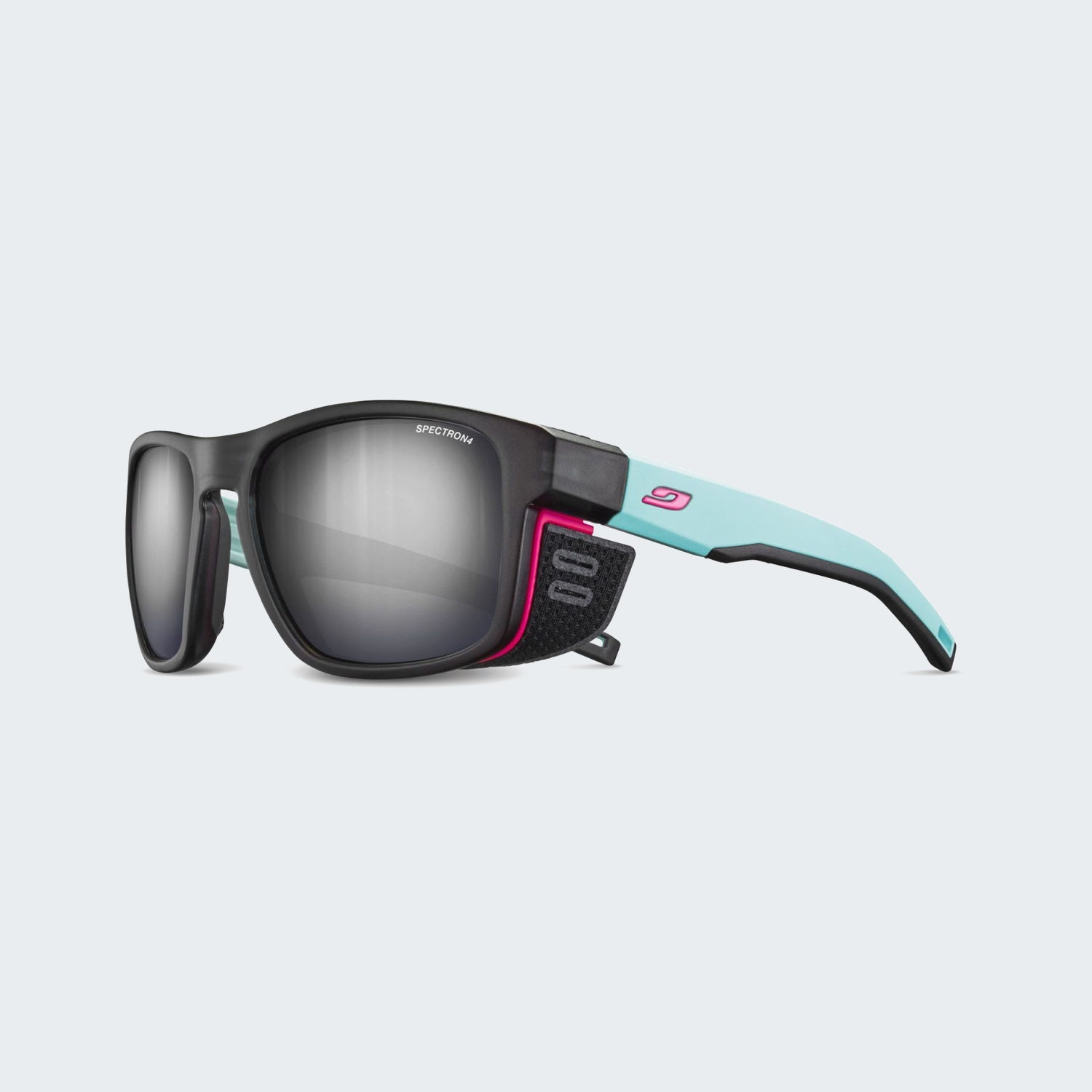 Black Translucent / Ice Blue / Pink