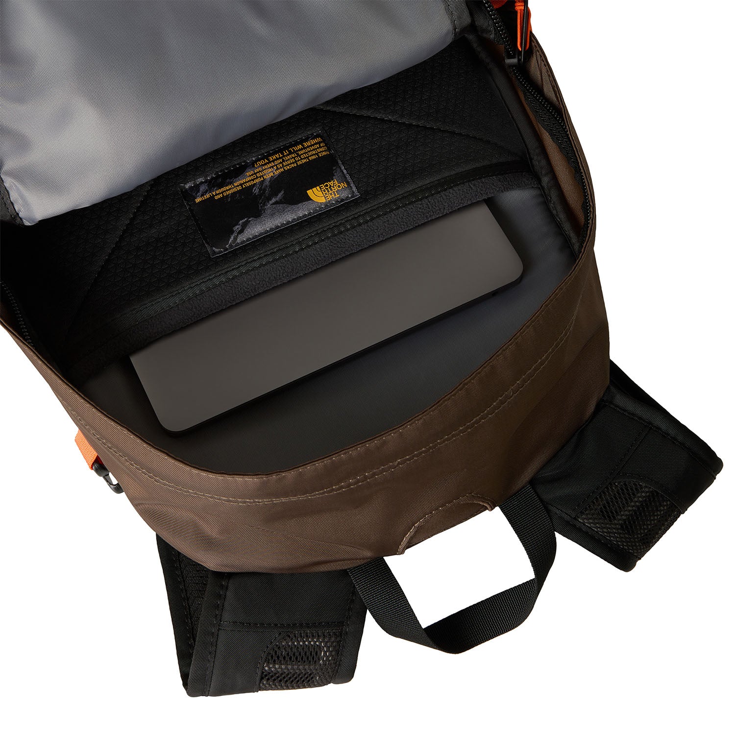 Smokey Brown/TNF Black/Solar Flare