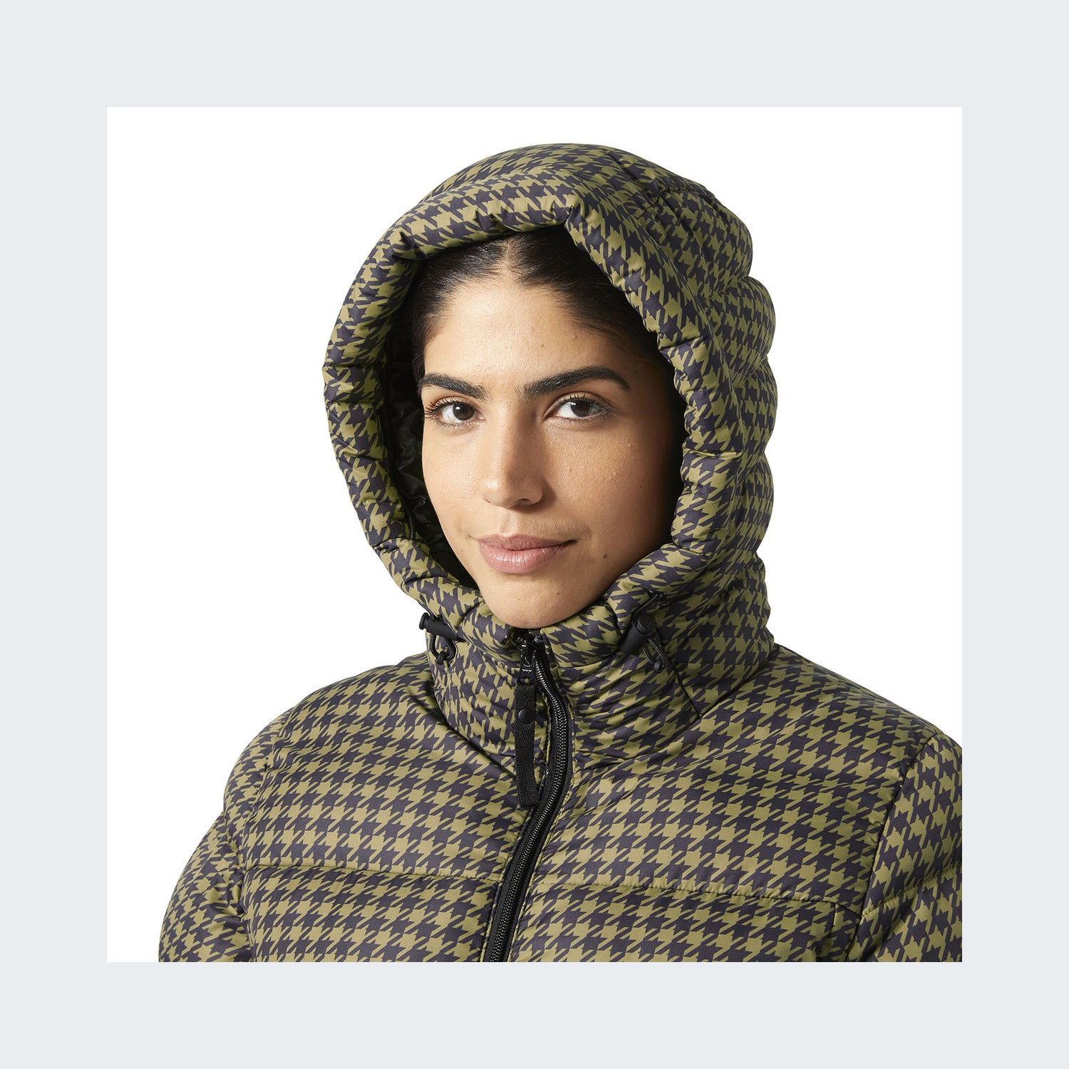 718 - Sepia Houndstooth Aop