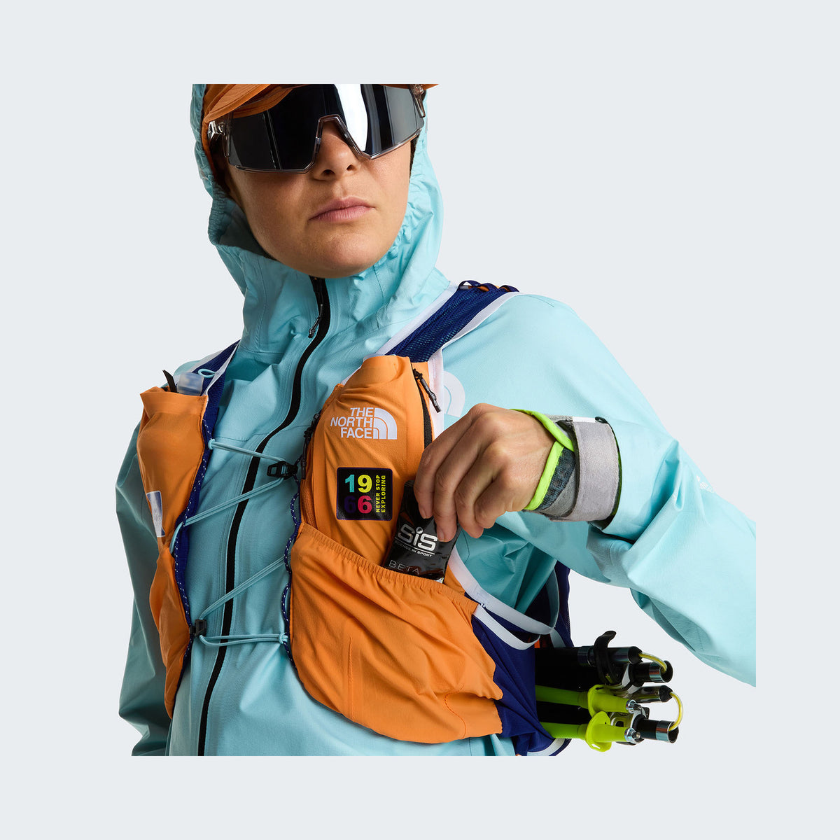 Papaya/Bold Blue