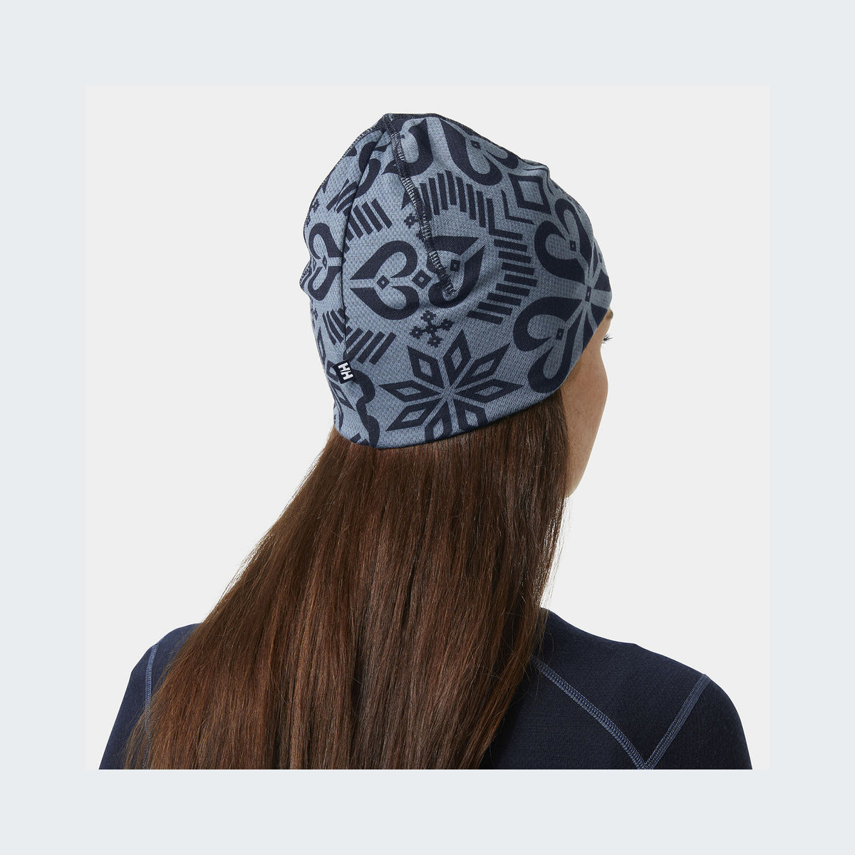 597 - Navy Nordic Rose Aop